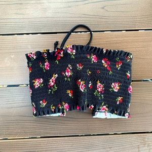 ⭐️ 3/$10!! Xhilaration Bandeau Floral Swim Top